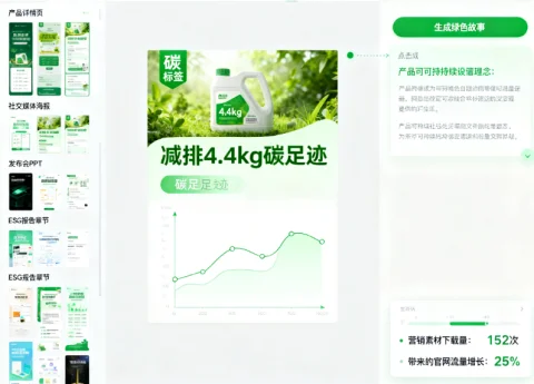 绿色营销模块界面